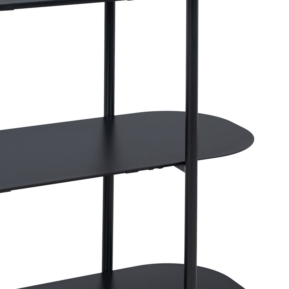 ESTANTERÍA NEGRO ACERO 90 X 28 X 70,30 CM