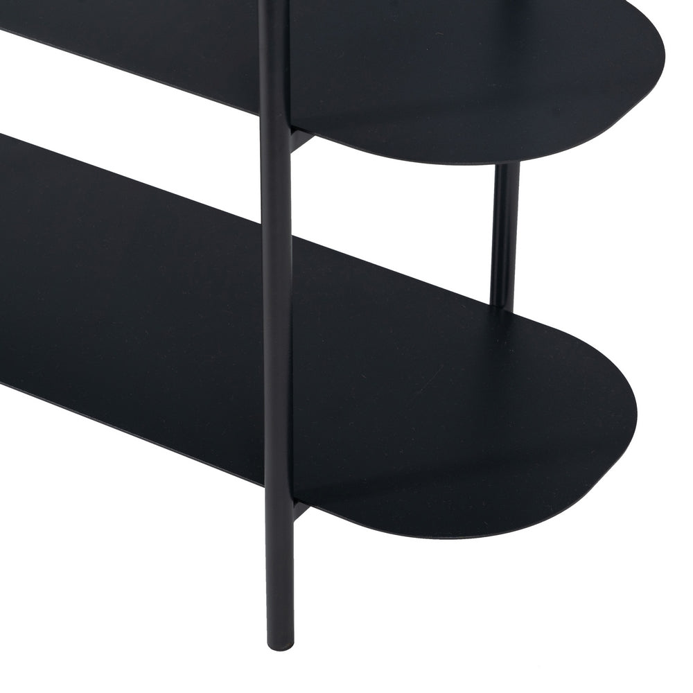 ESTANTERÍA NEGRO ACERO 90 X 28 X 70,30 CM