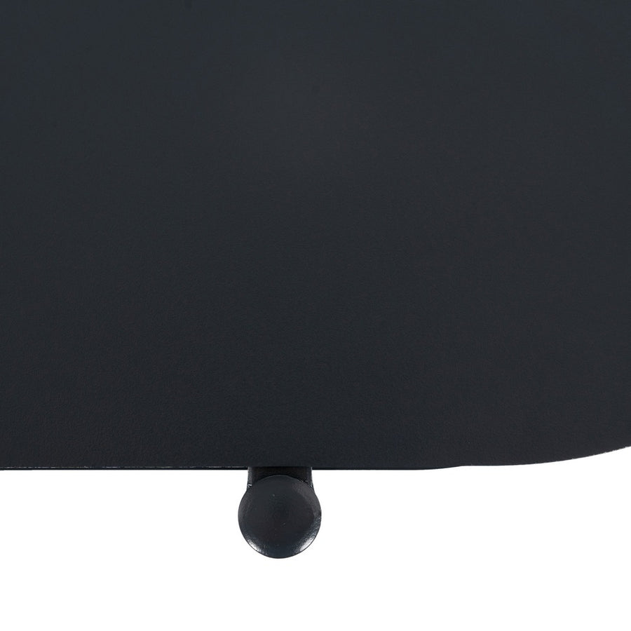 BLACK STEEL SHELF 90 X 28 X 70.30 CM