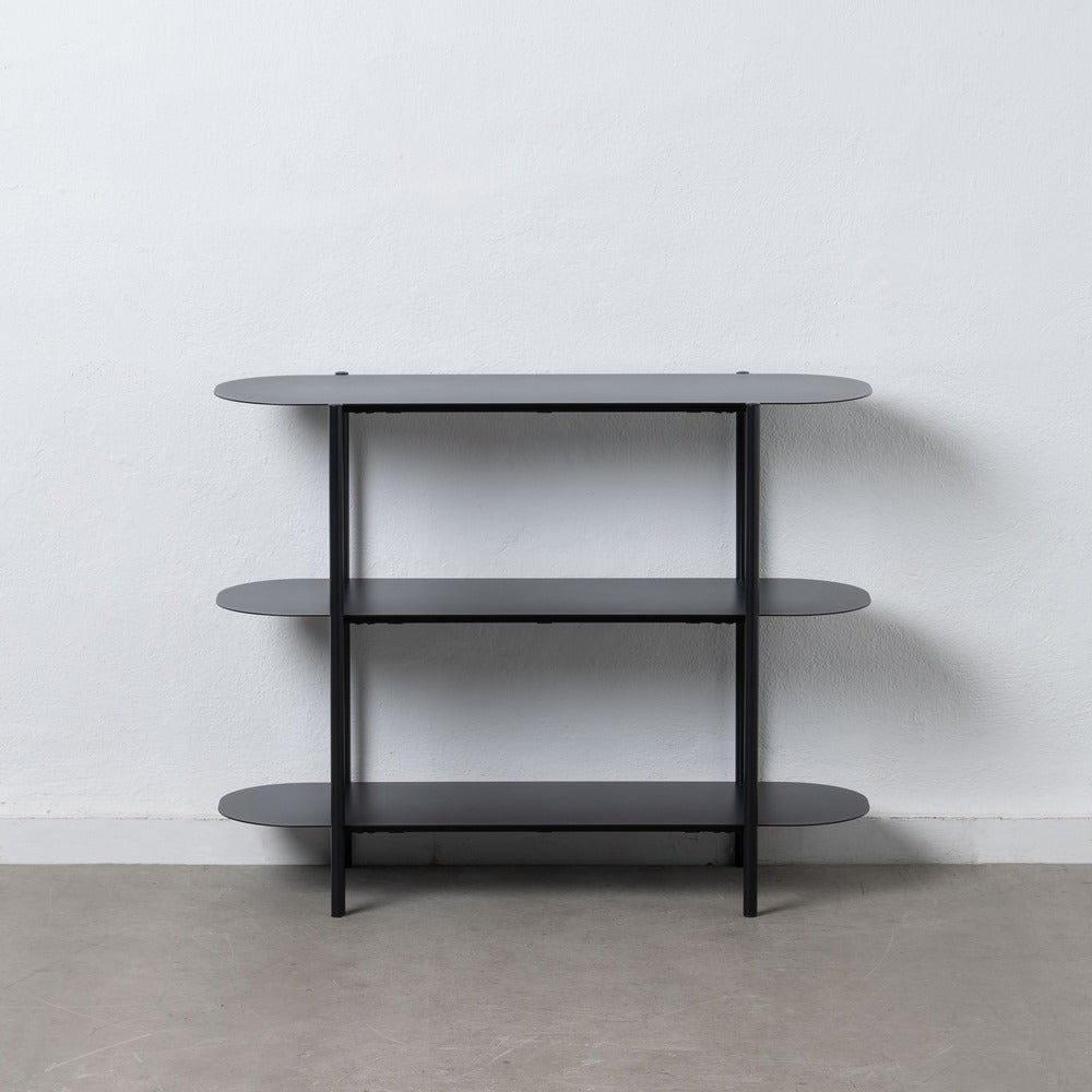 ESTANTERÍA NEGRO ACERO 90 X 28 X 70,30 CM