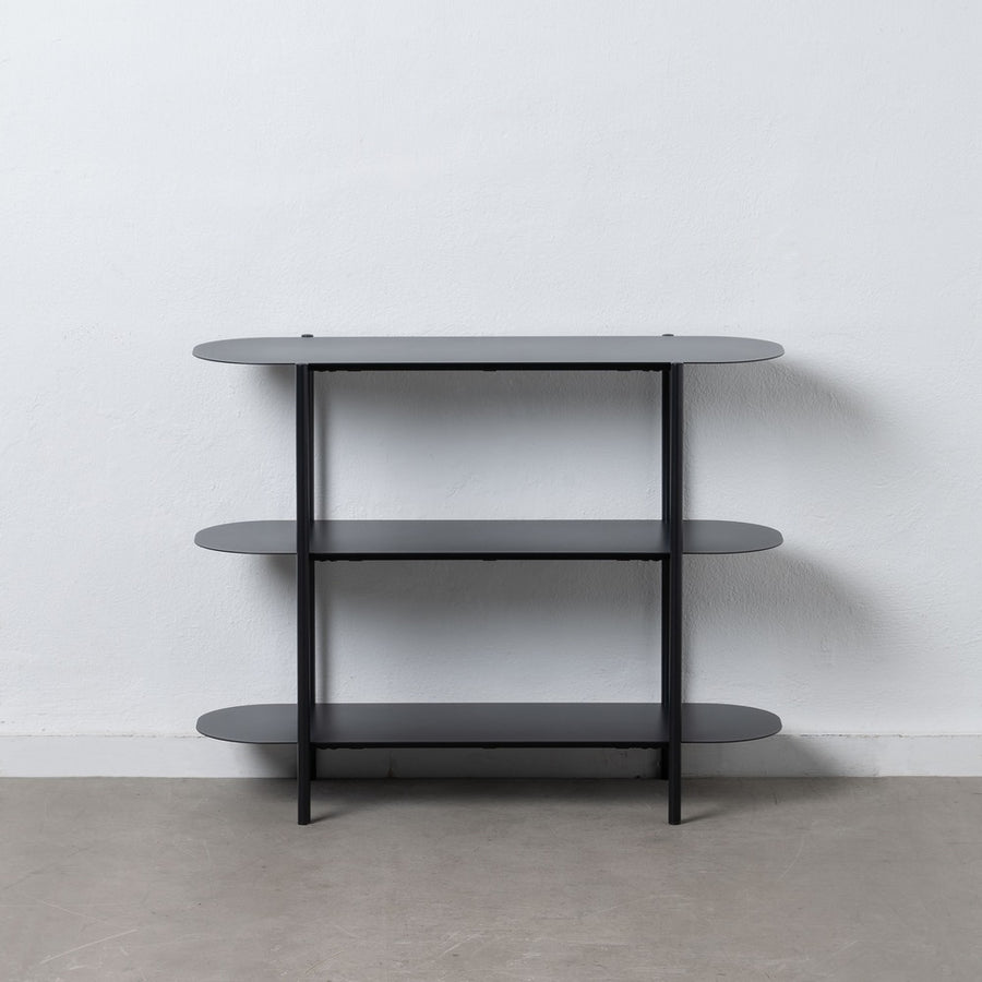 ESTANTERÍA NEGRO ACERO 90 X 28 X 70,30 CM