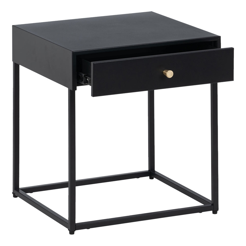 MESITA NEGRO ACERO 43 X 41 X 50 CM