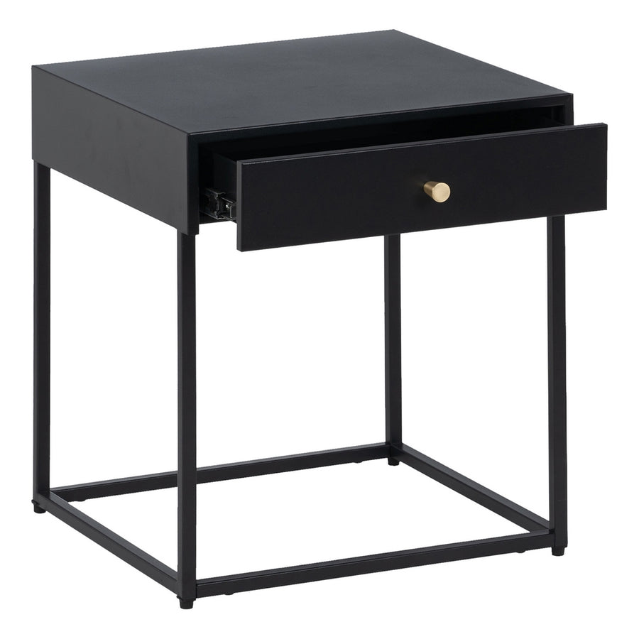 MESITA NEGRO ACERO 43 X 41 X 50 CM
