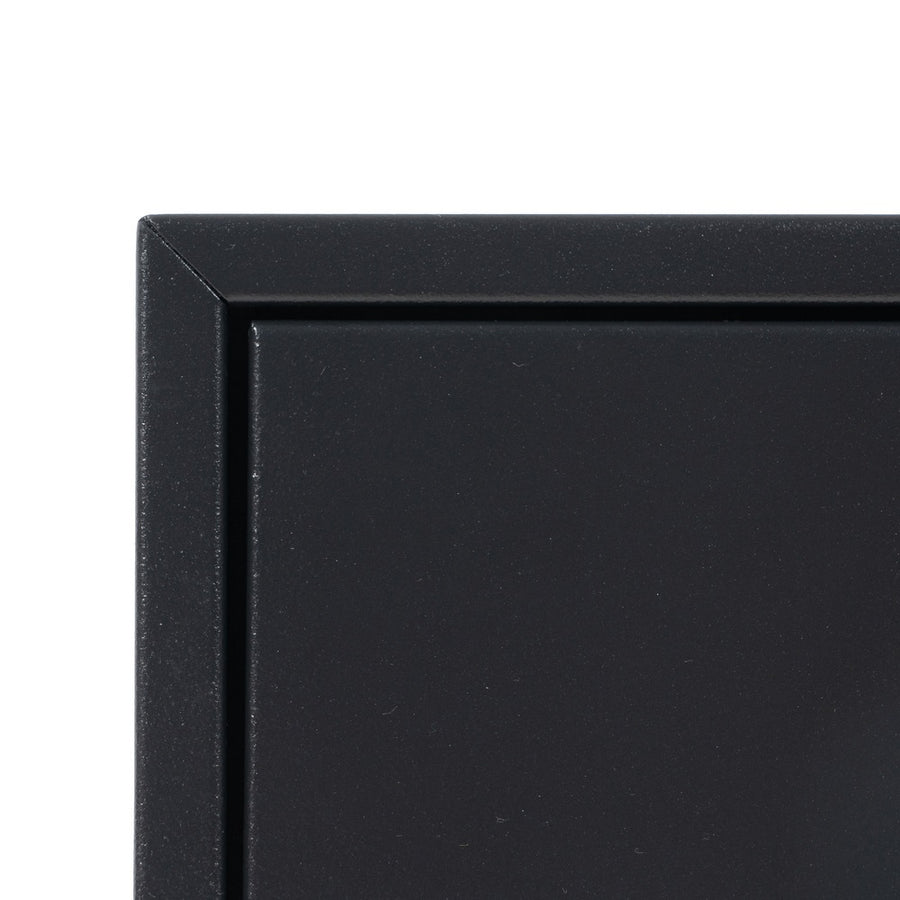 MESITA NEGRO ACERO 43 X 41 X 50 CM