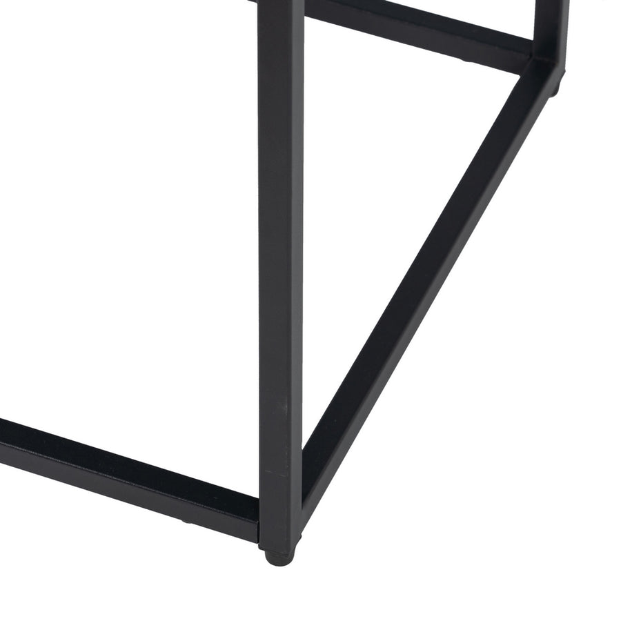 MESITA NEGRO ACERO 43 X 41 X 50 CM