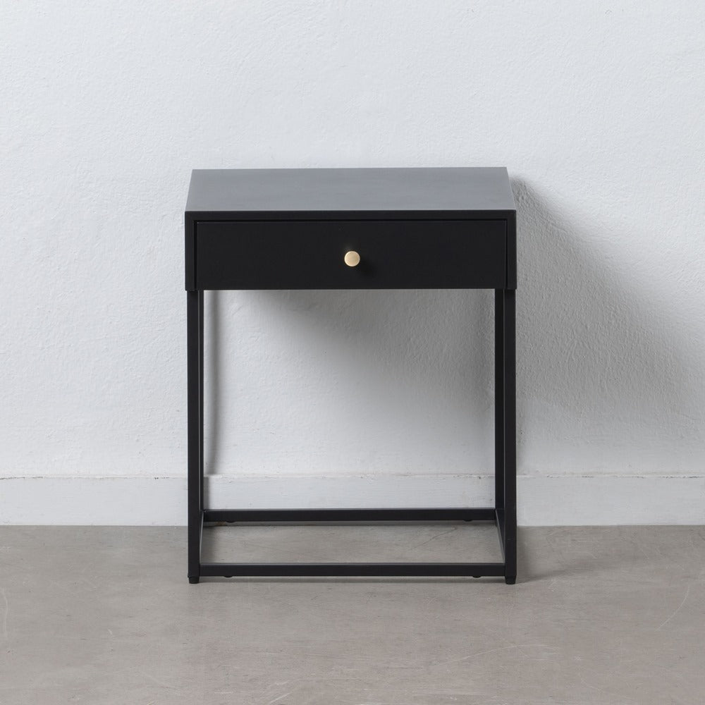 MESITA NEGRO ACERO 43 X 41 X 50 CM