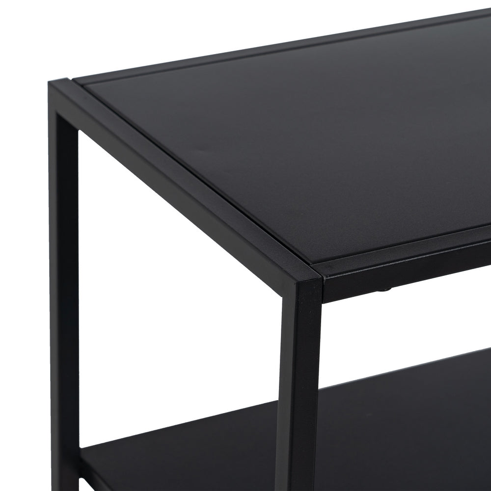 ESTANTERÍA NEGRO ACERO 80 X 30 X 81 CM