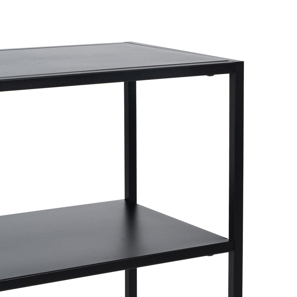 ESTANTERÍA NEGRO ACERO 80 X 30 X 81 CM