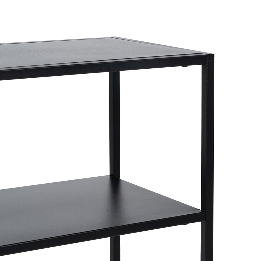 ESTANTERÍA NEGRO ACERO 80 X 30 X 81 CM