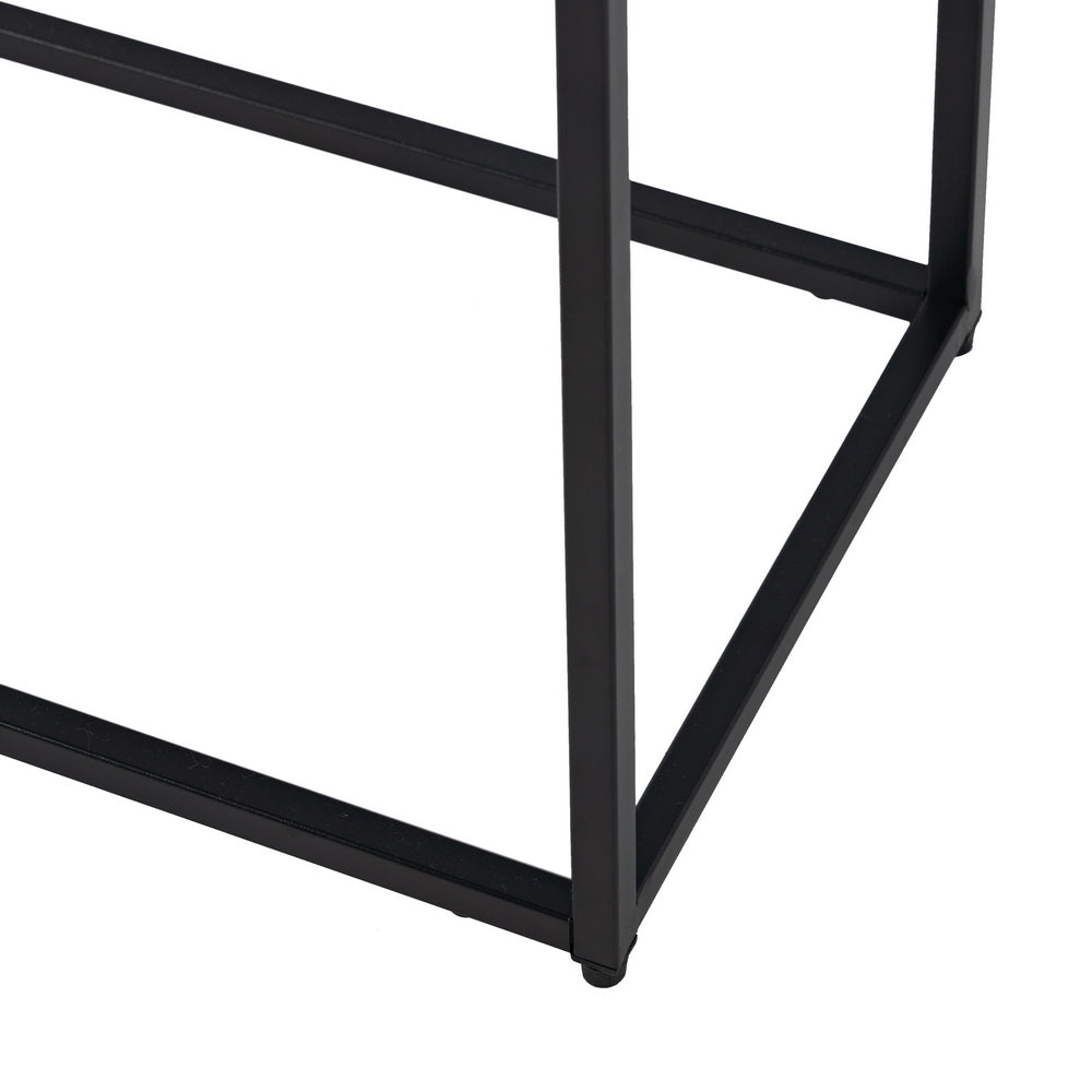 ESTANTERÍA NEGRO ACERO 80 X 30 X 81 CM