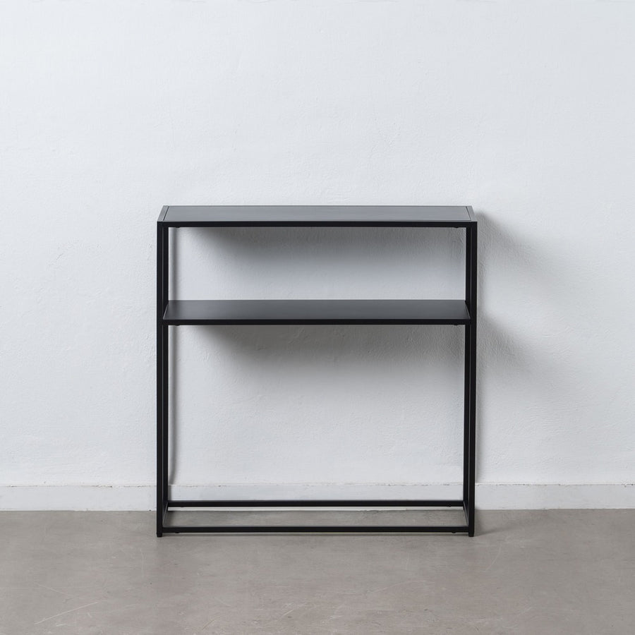 ESTANTERÍA NEGRO ACERO 80 X 30 X 81 CM