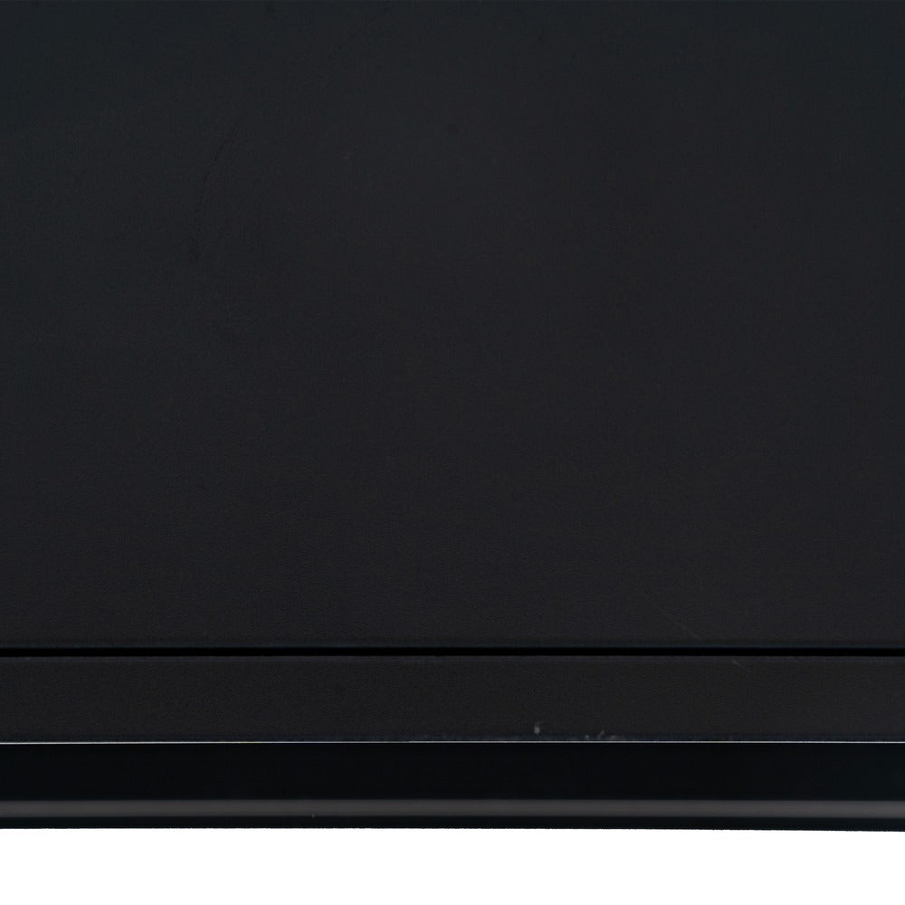 BLACK STEEL SHELF UNIT 100 X 30 X 81 CM