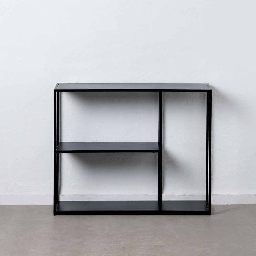ESTANTER�A NEGRO ACERO 100 X 30 X 81 CM