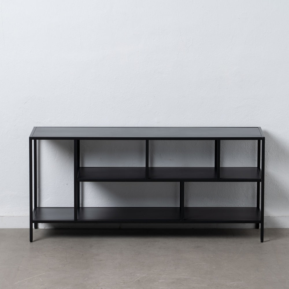 ESTANTER�A NEGRO ACERO 120 X 32 X 55 CM