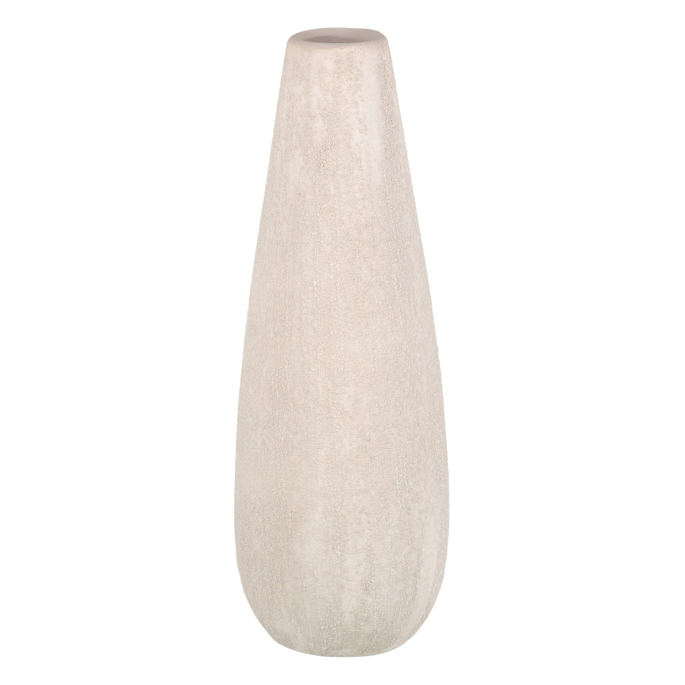 JARRÓN ARENA CREMA CERÁMICA DECORACIÓN 17 X 17 X 51,50 CM