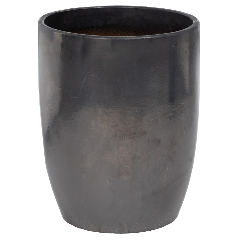 S/5 VASES BLACK CERAMIC DECORATION 56 X 56 X 70 CM