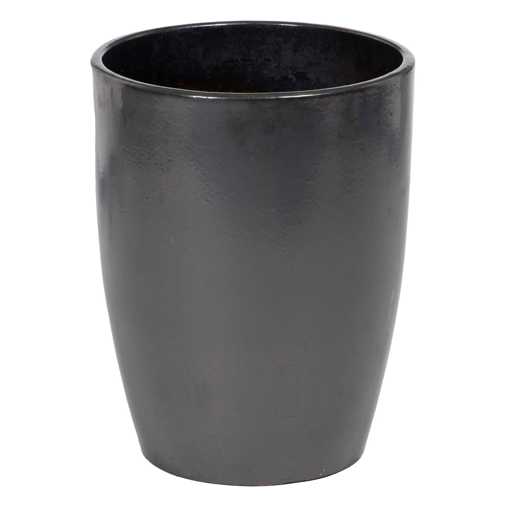 S/5 VASES BLACK CERAMIC DECORATION 56 X 56 X 70 CM