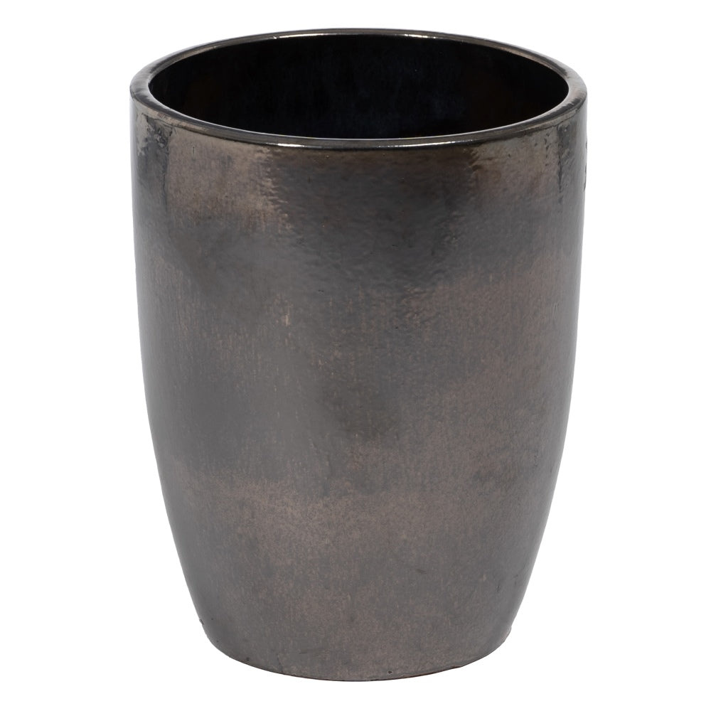 S/5 VASES BLACK CERAMIC DECORATION 56 X 56 X 70 CM