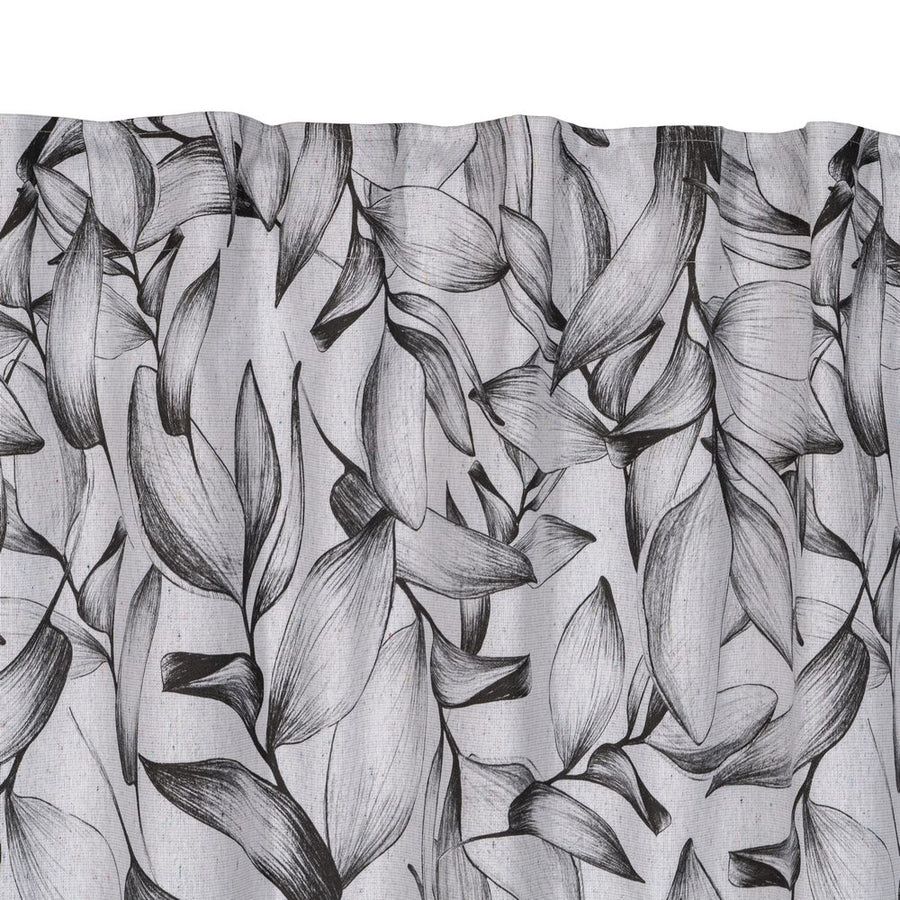 CORTINA HOJAS ALGODÓN / POLIÉSTER 140 X 260 CM