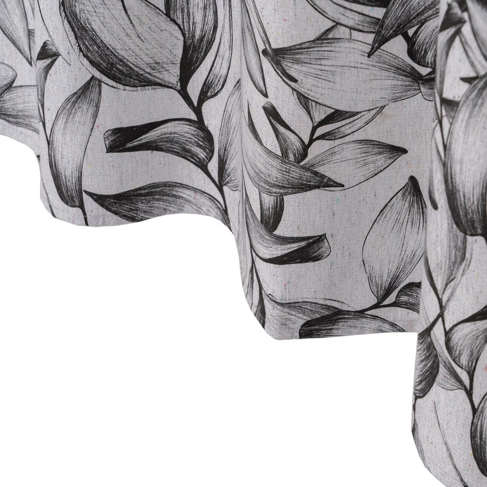 COTTON / POLYESTER LEAF CURTAIN 140 X 260 CM