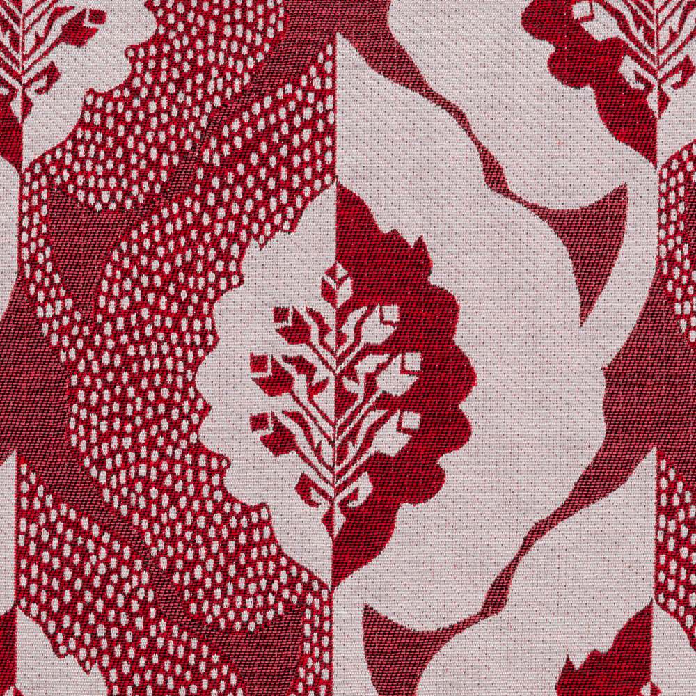 COJÍN ESTAMPADO ROJO ALGODÓN / POLIÉSTER 45 X 45 CM