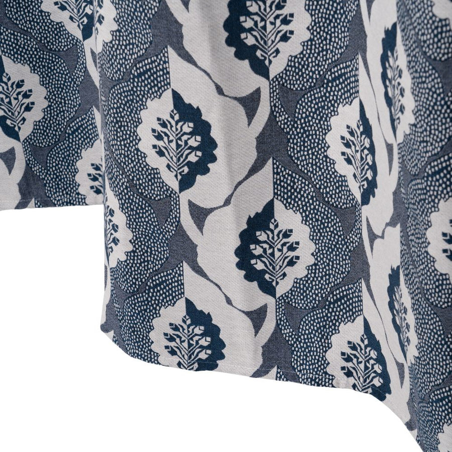 CORTINA ESTAMPADO AZUL 140 X 260 CM