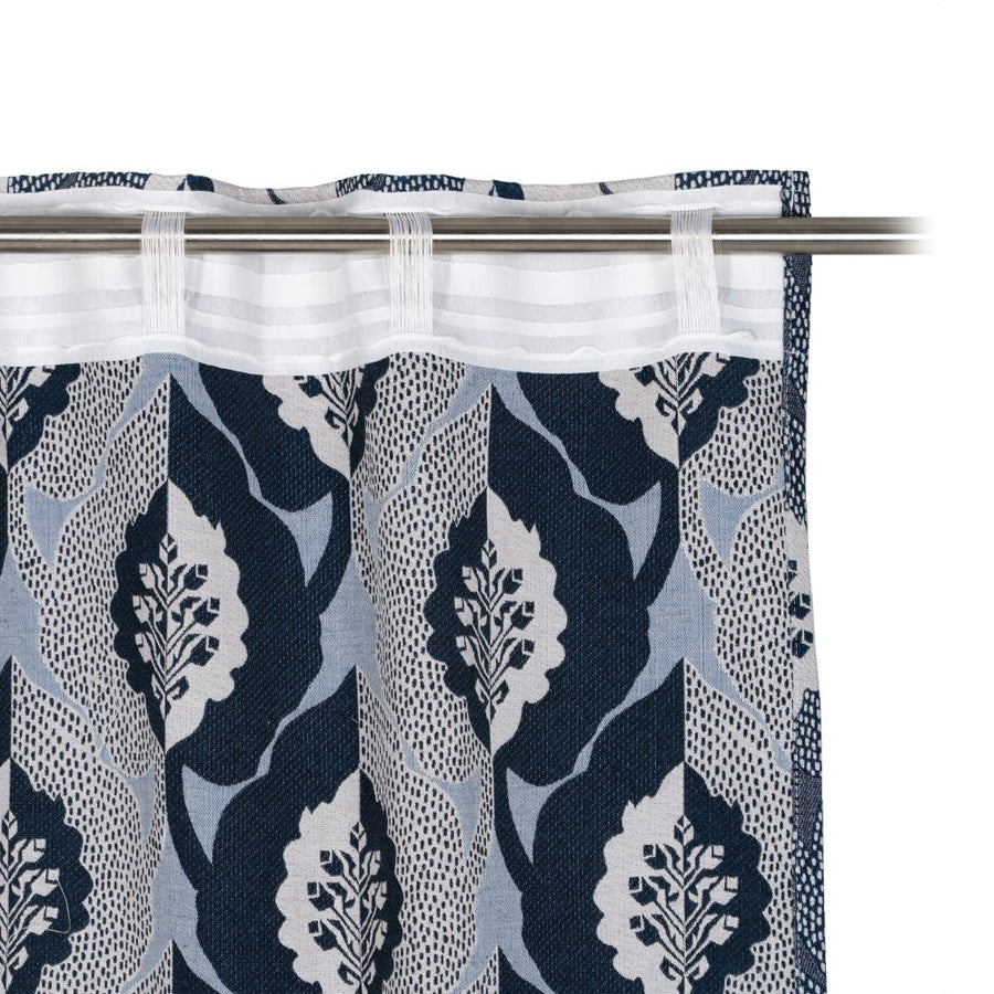 CORTINA ESTAMPADO AZUL 140 X 260 CM