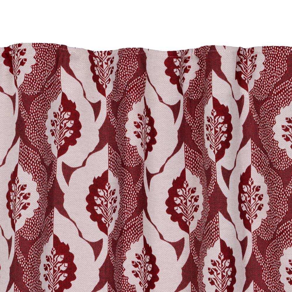 CORTINA ESTAMPADO ROJO 140 X 260 CM