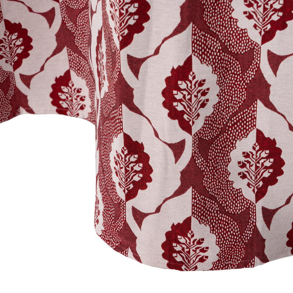 CORTINA ESTAMPADO ROJO 140 X 260 CM