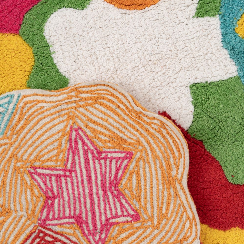 COTTON FLOWERS CHILDREN'S RUG 100 CM