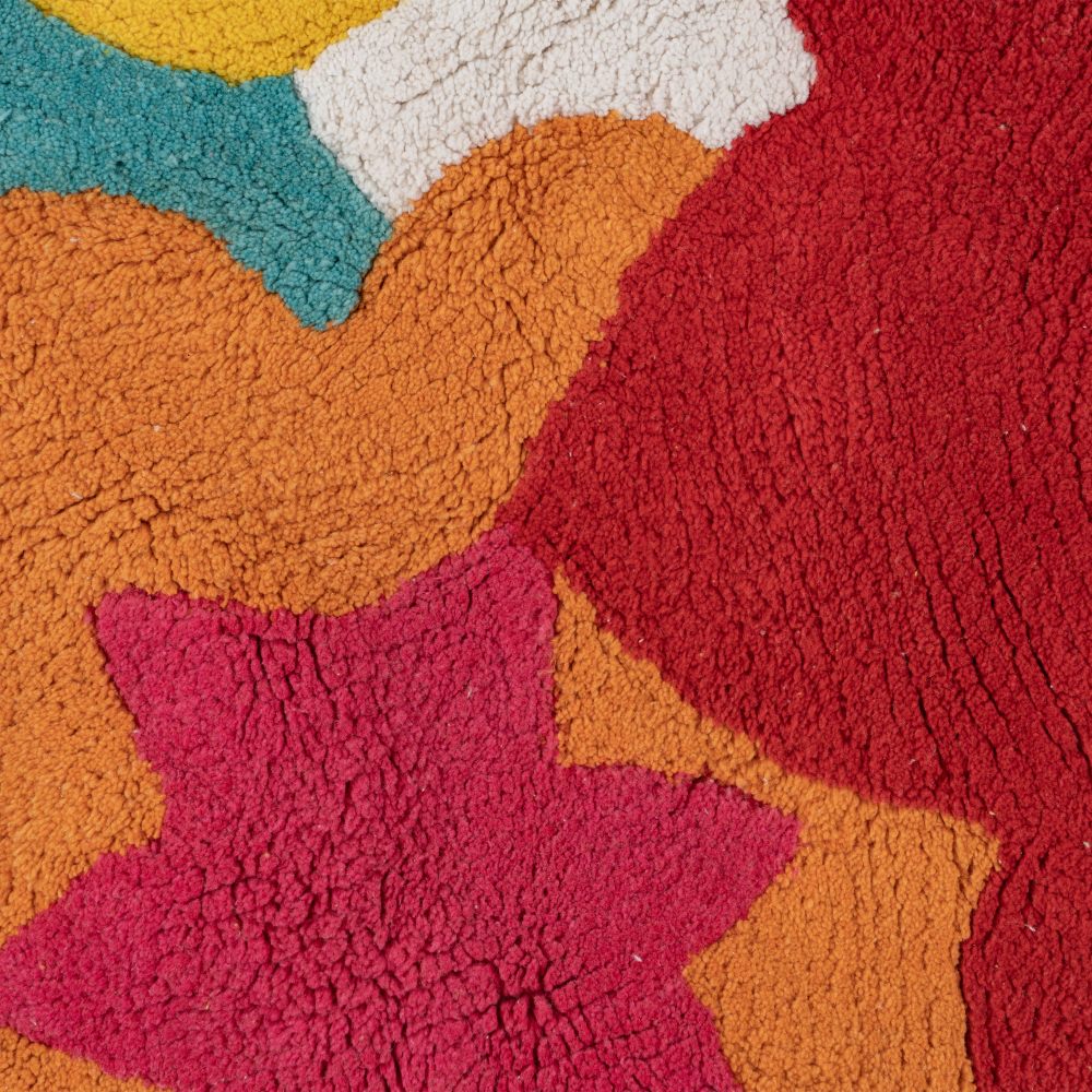CHILDREN'S COTTON FLOWER RUG 150 CM