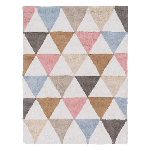 ALFOMBRA GEOM�TRICO ALGOD�N INFANTIL 135 X 100 CM