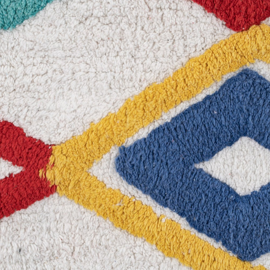 ALFOMBRA ÉTNICO ALGODÓN INFANTIL 175 X 90 CM