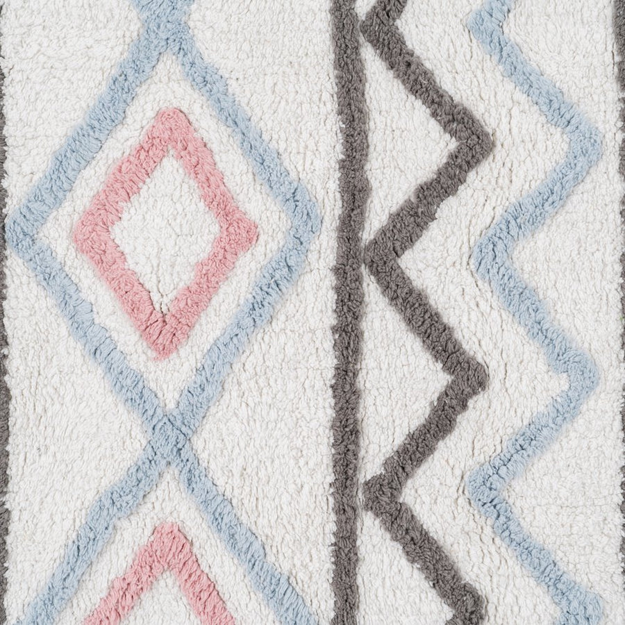 ALFOMBRA ÉTNICO ALGODÓN INFANTIL 175 X 90 CM