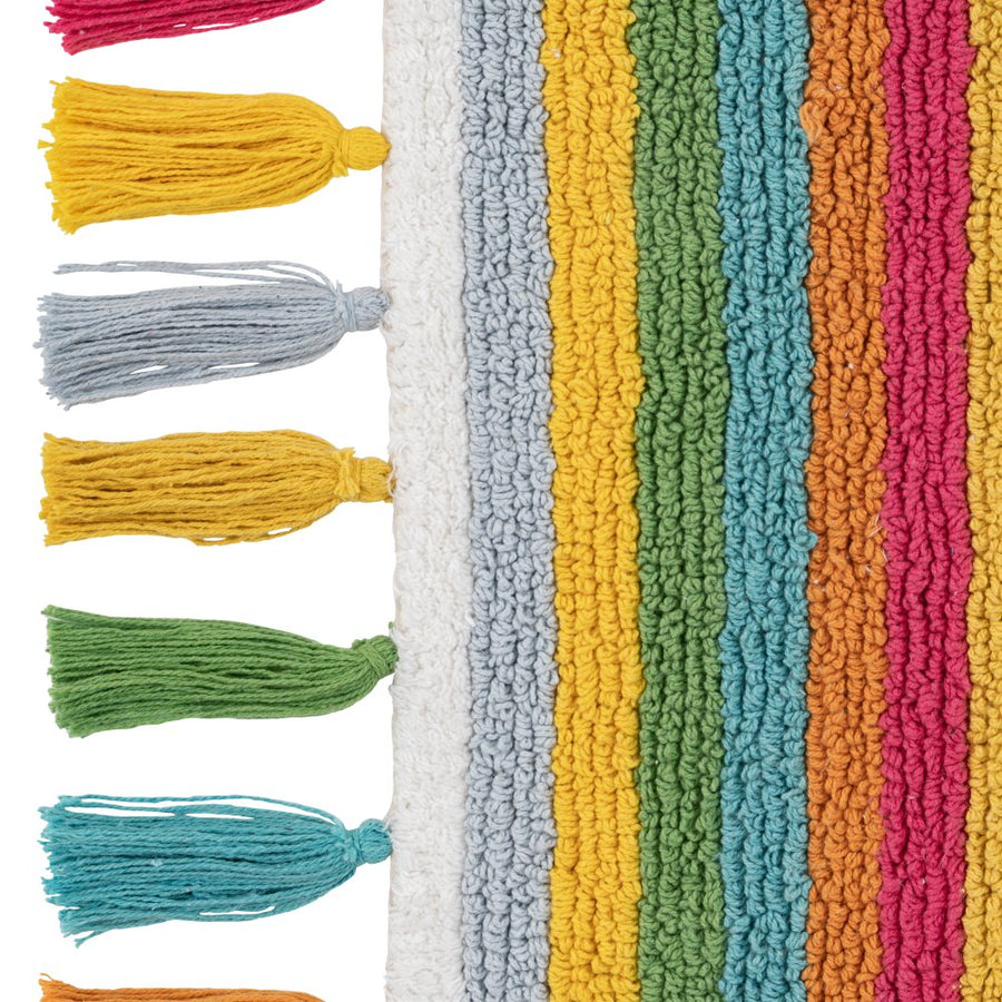 ALFOMBRA MAEVE BLANCO ALGODÓN INFANTIL 175 X 90 CM