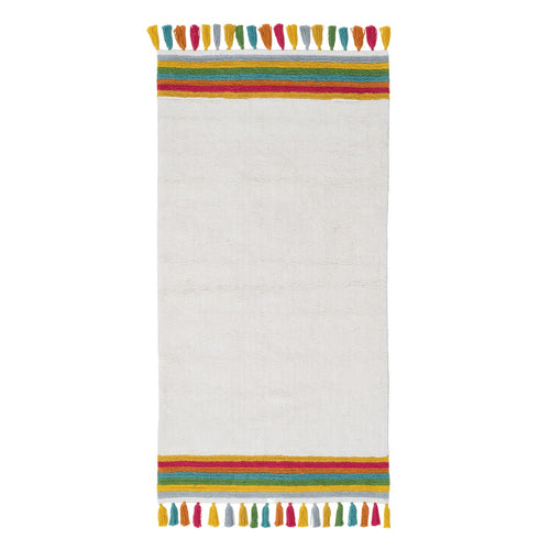 ALFOMBRA MAEVE BLANCO ALGOD�N INFANTIL 175 X 90 CM