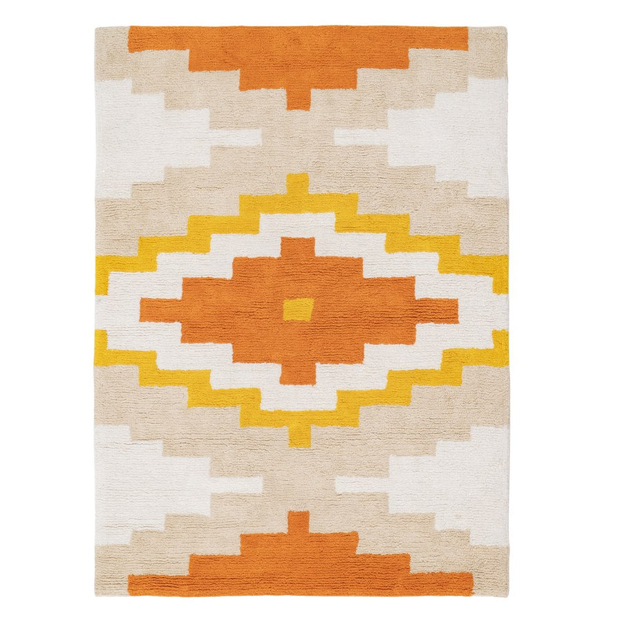 ALFOMBRA AZTECA ALGODÓN INFANTIL 135 X 100 CM