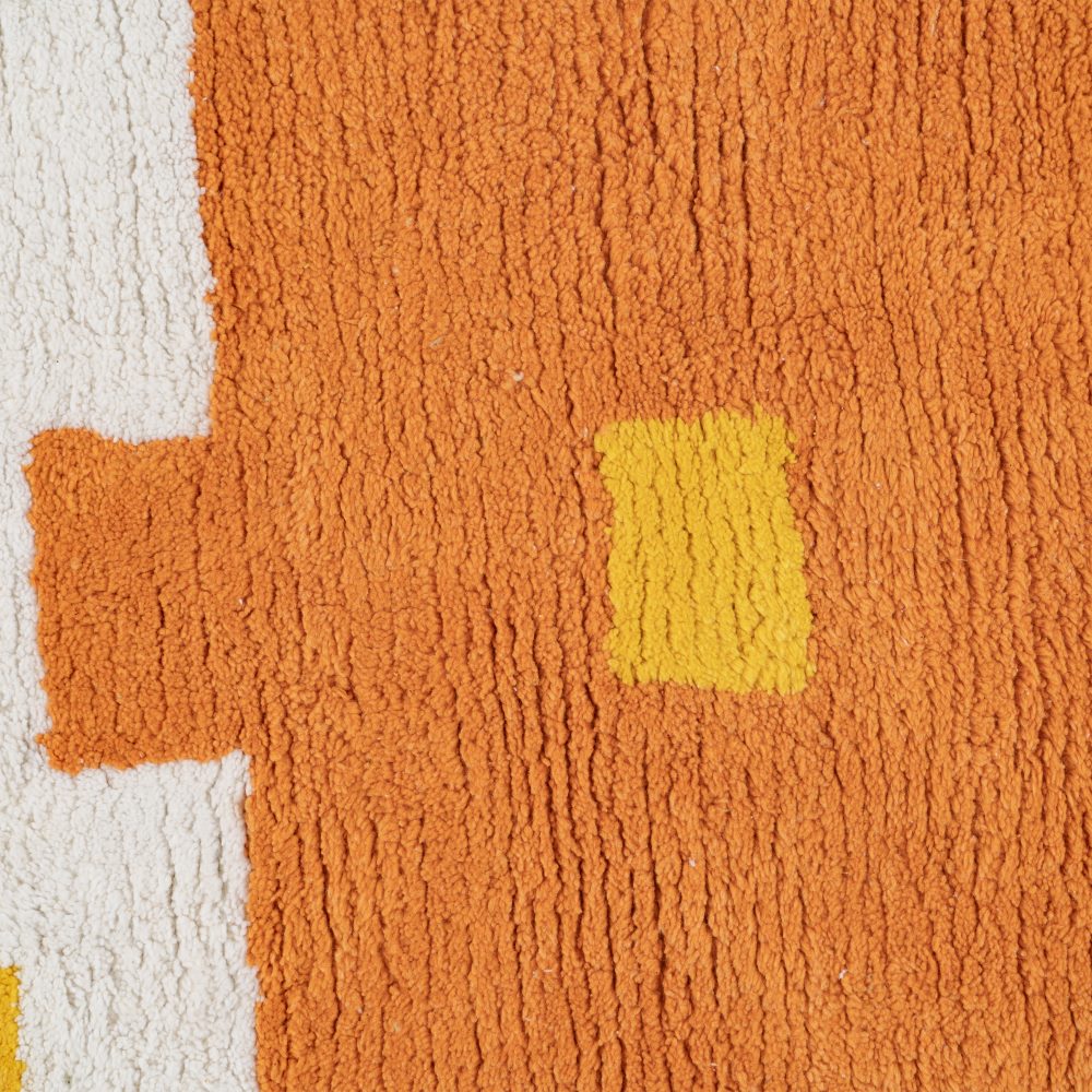 ALFOMBRA AZTECA ALGODÓN INFANTIL 175 X 90 CM
