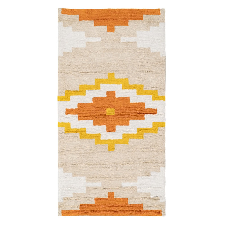 ALFOMBRA AZTECA ALGODÓN INFANTIL 175 X 90 CM