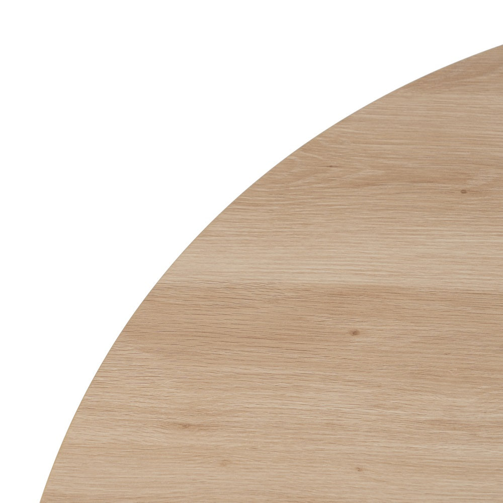 MESA COMEDOR NATURAL-CREMA DM-METAL 120 X 120 X 75 CM