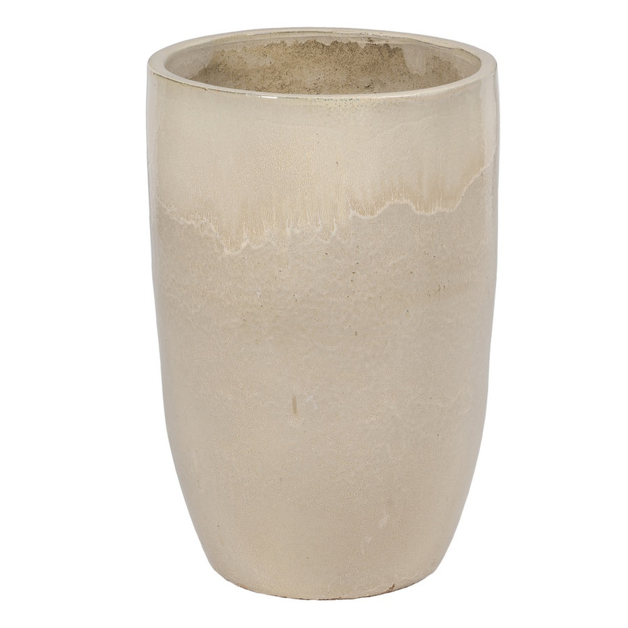 S/2 JARRONES CREMA CERÁMICA DECORACIÓN 52 X 52 X 80 CM