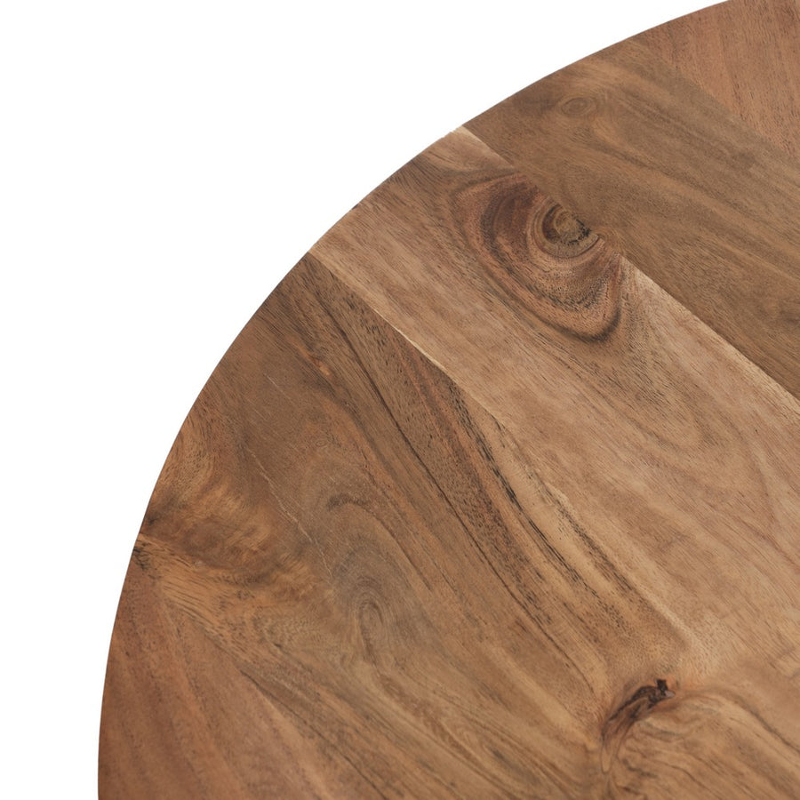 S/2 MESA CENTRO NATURAL MADERA-METAL 70 X 70 X 40 CM