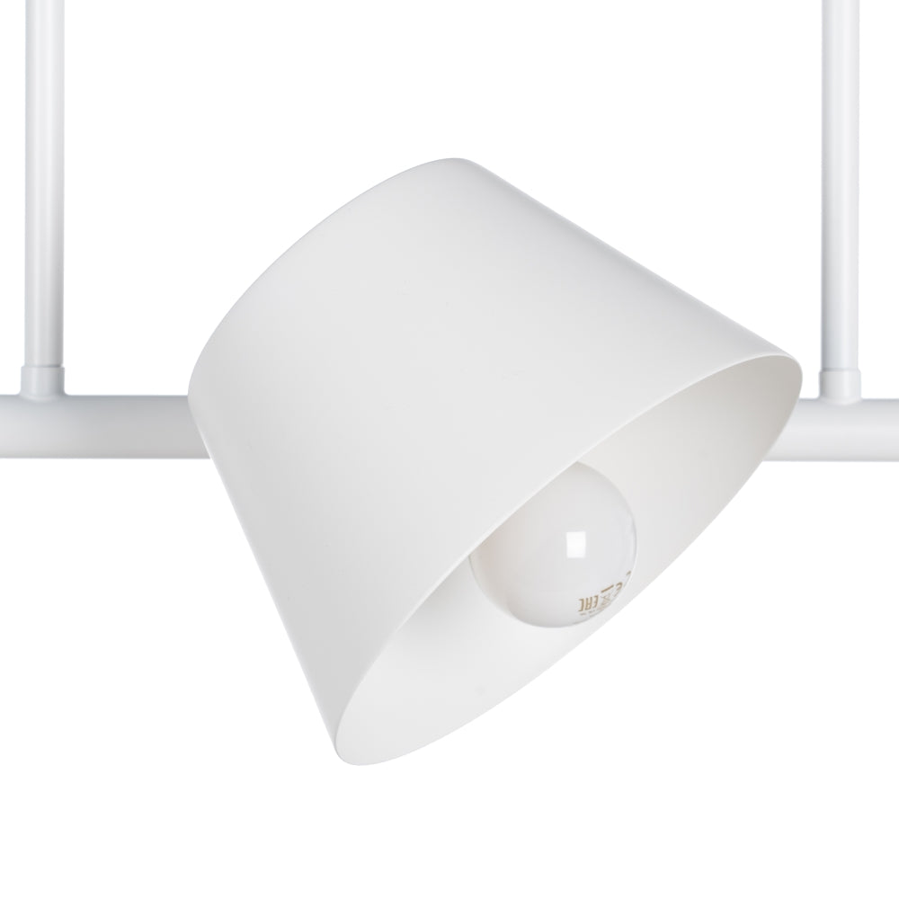 LÁMPARA TECHO BLANCO METAL ILUMINACIÓN 62,50 X 38 X 27,50 CM
