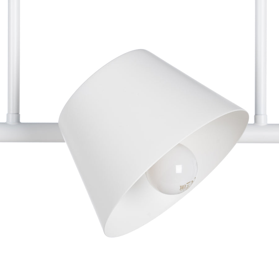 LÁMPARA TECHO BLANCO METAL ILUMINACIÓN 62,50 X 38 X 27,50 CM