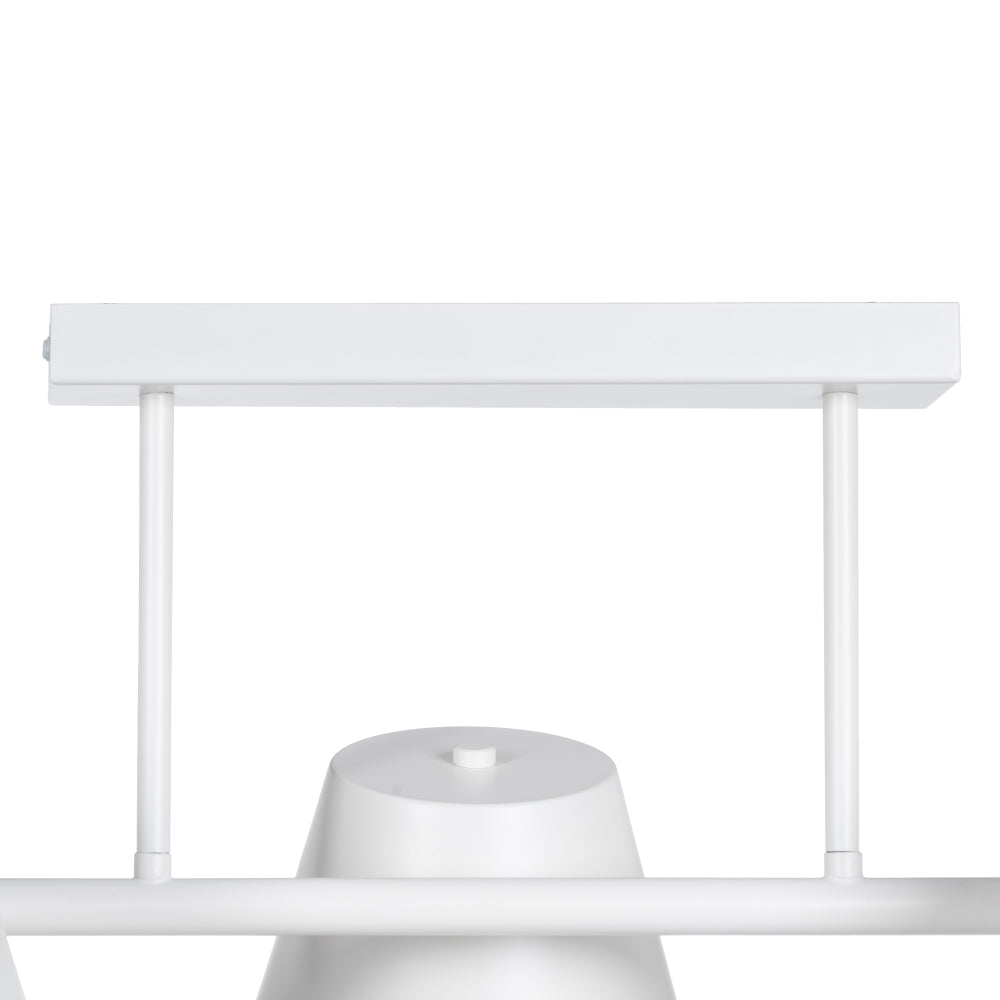 LÁMPARA TECHO BLANCO METAL ILUMINACIÓN 62,50 X 38 X 27,50 CM
