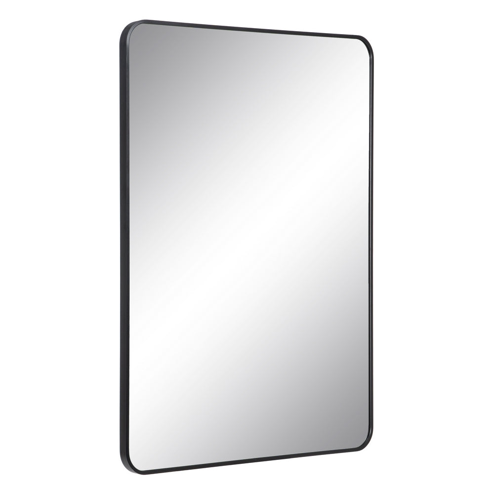 ESPEJO NEGRO ALUMINIO-CRISTAL DECORACIÓN 76 X 3 X 101 CM