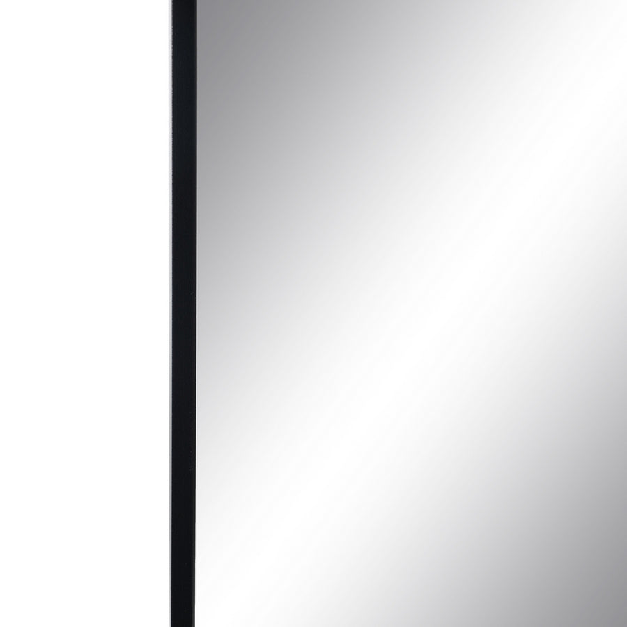 ESPEJO NEGRO ALUMINIO-CRISTAL DECORACIÓN 76 X 3 X 101 CM