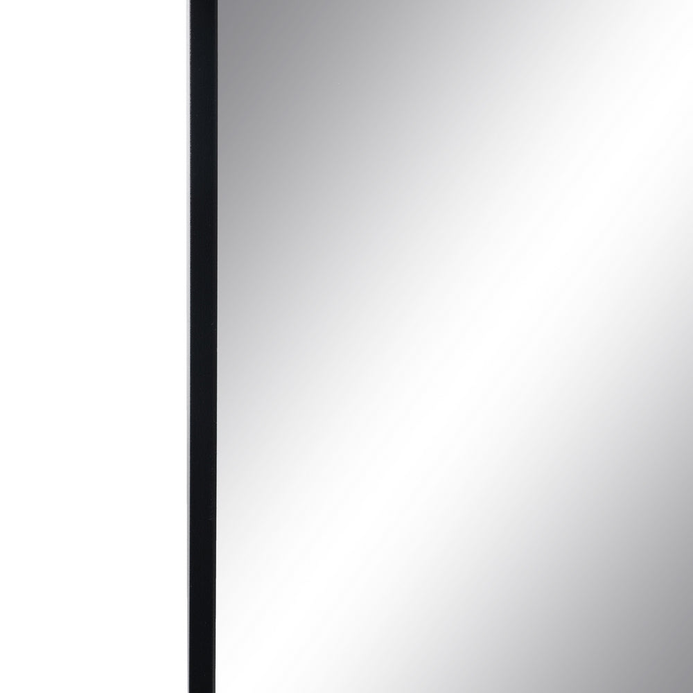 ESPEJO NEGRO ALUMINIO-CRISTAL DECORACIÓN 76 X 3 X 101 CM