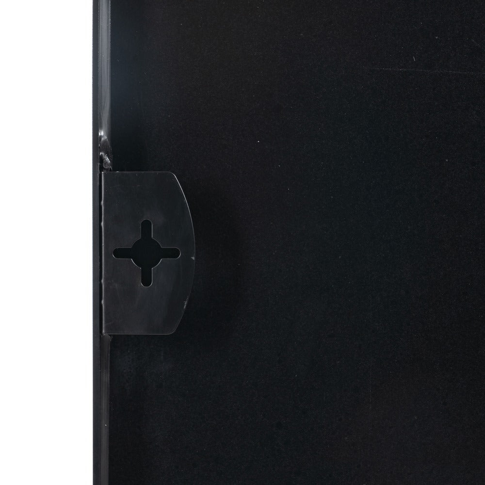 ESPEJO NEGRO ALUMINIO-CRISTAL DECORACIÓN 76 X 3 X 101 CM