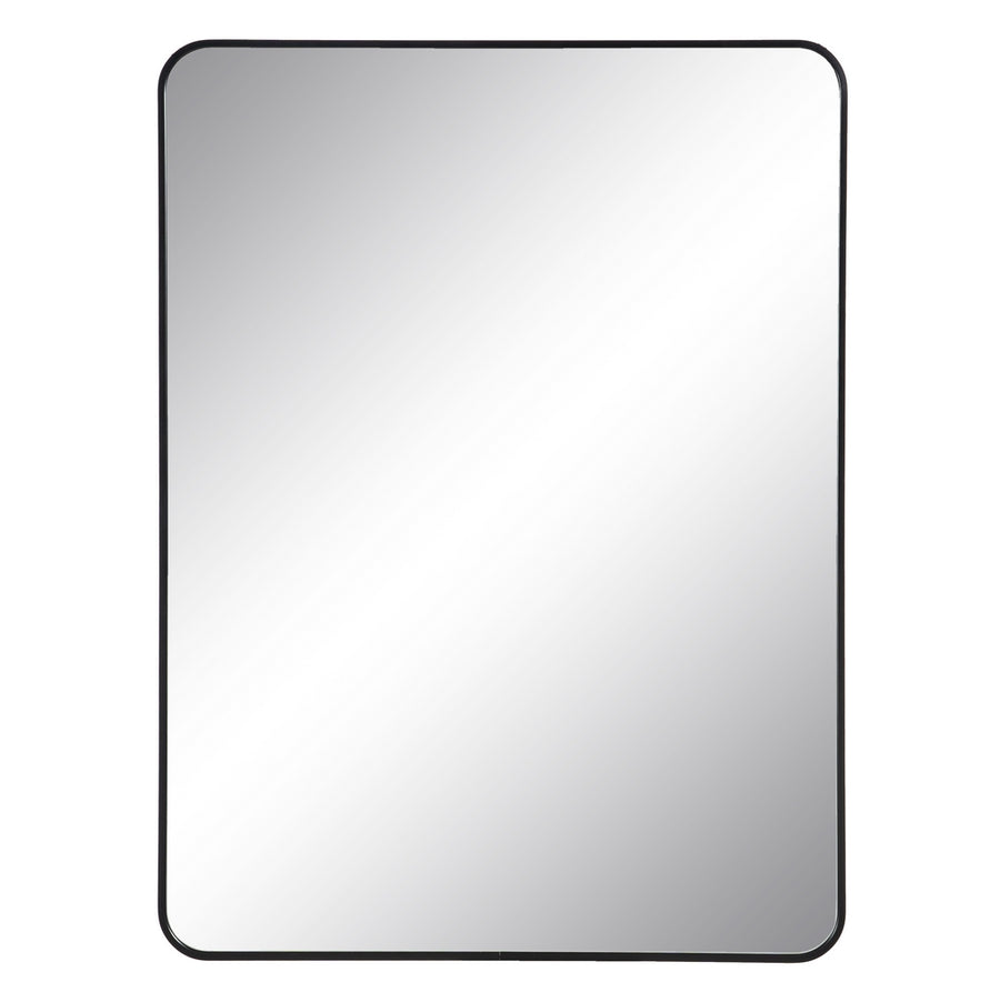 ESPEJO NEGRO ALUMINIO-CRISTAL DECORACIÓN 76 X 3 X 101 CM